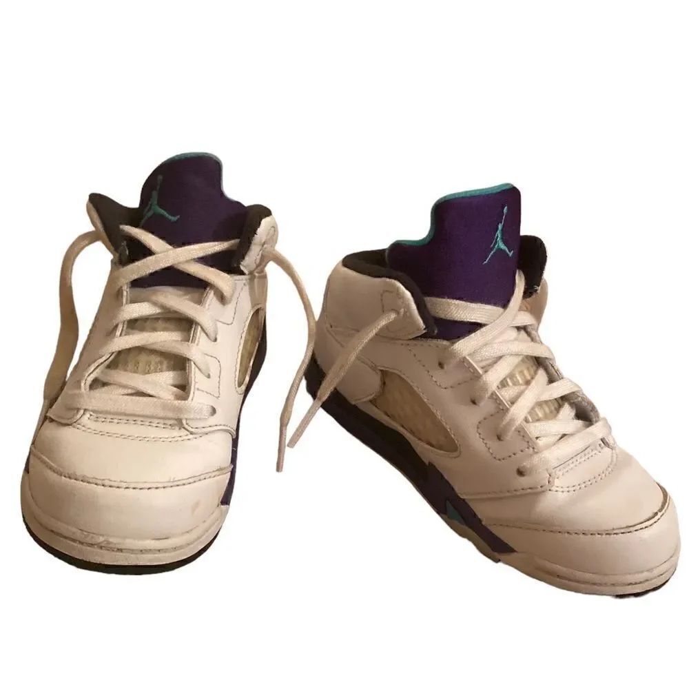 Nike Air Jordan 5 Retro TD 'Grape' Size 9C